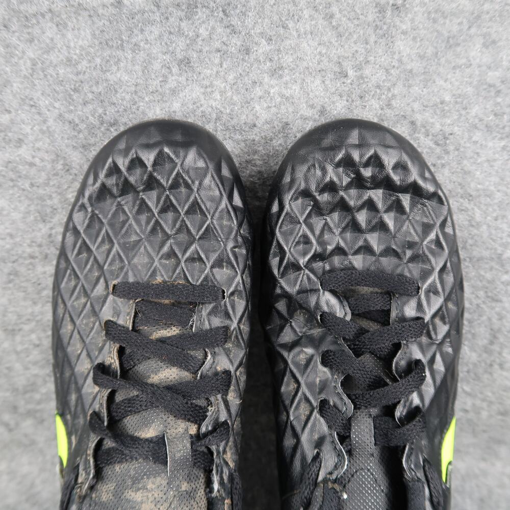 Nike Shoes Kids 2 Soccer Cleats Jr Tiempo Legend 8 Club MG Black Volt Lace Up - Picture 8 of 12